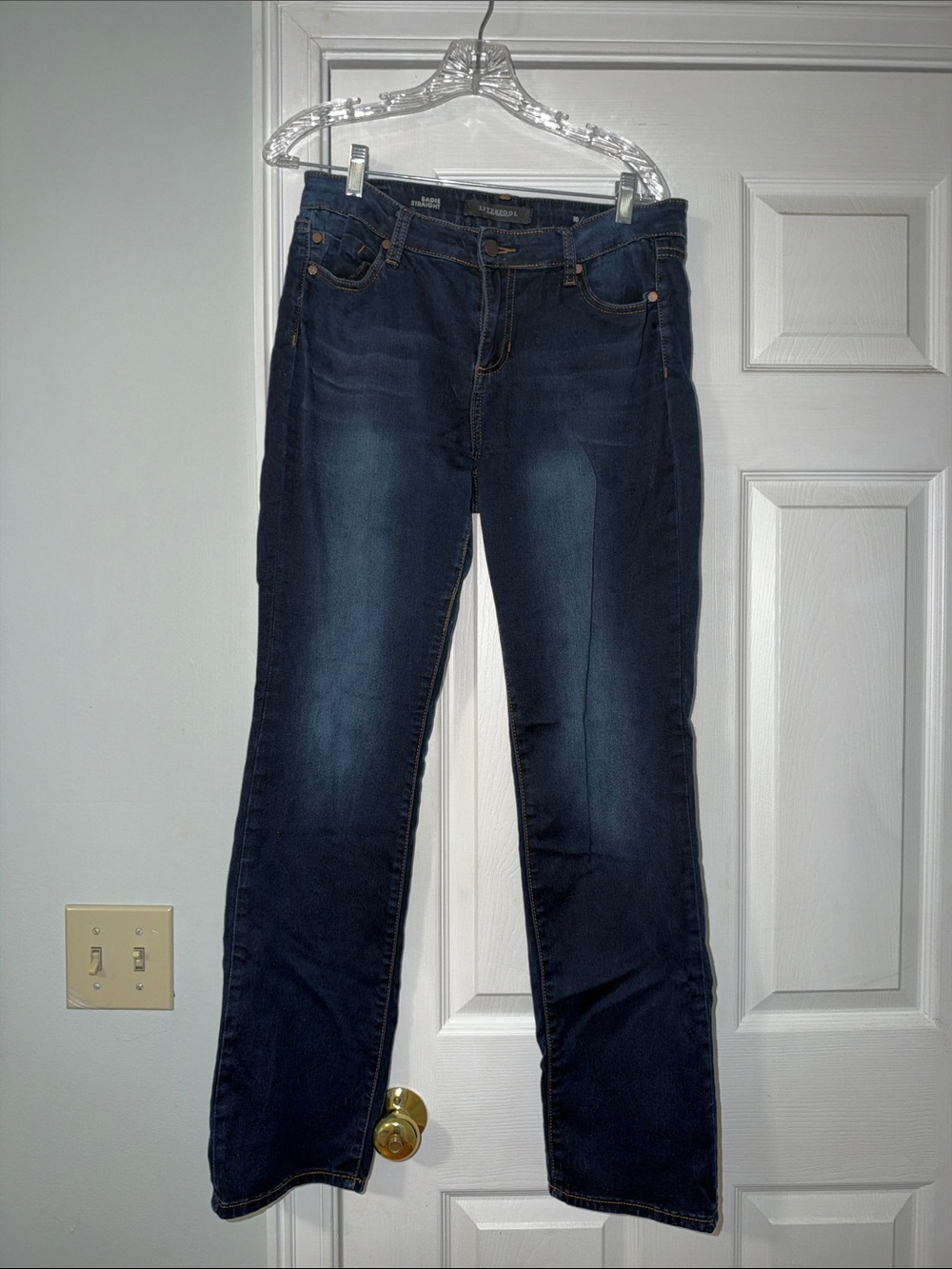 Liverpool Jeans Company Dark Indigo Straight-Leg Women's Jeans